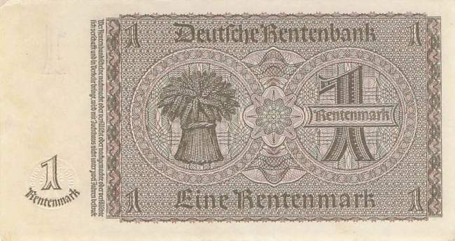 1 Rentenmark 1937 ro.166b G